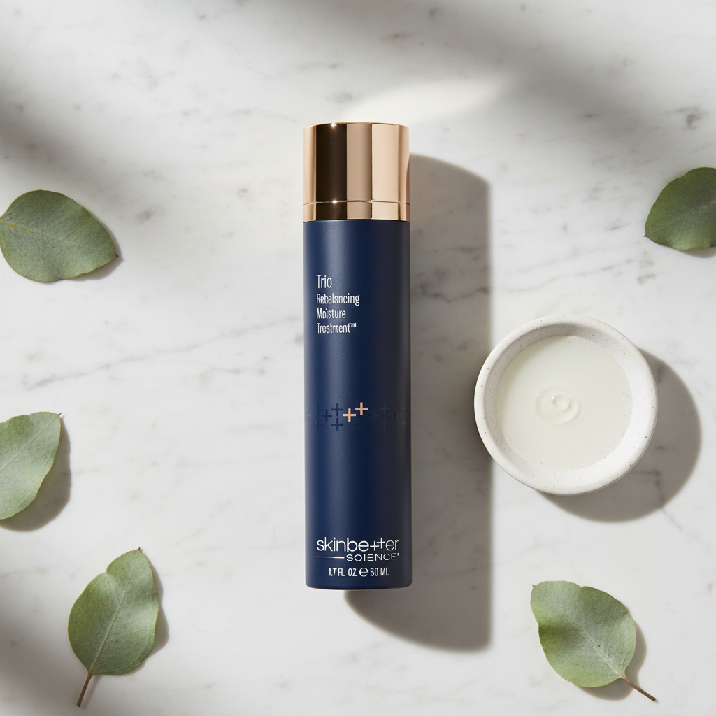 Trio Rebalancing Moisture Treatment flat lay
